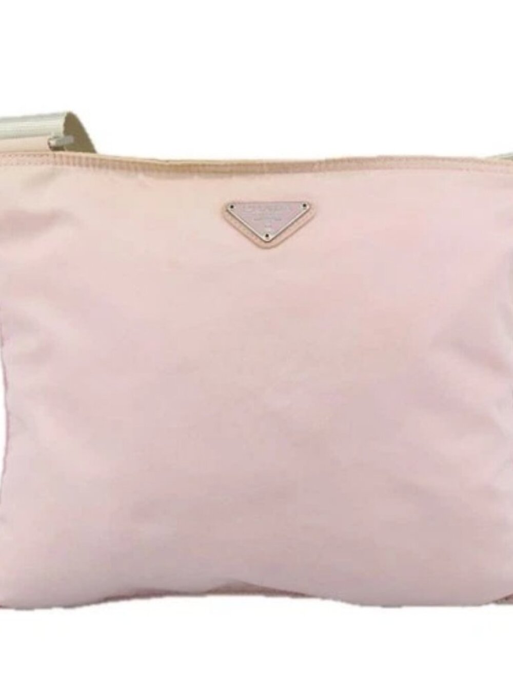 PRADA Shoulder Bag Nylon Pink Silver Auth ki5274 - Picture 13 of 16